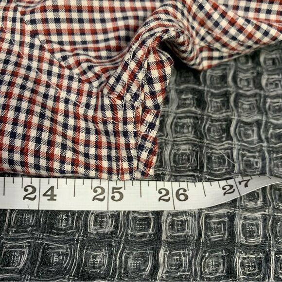 TOMMY HILFIGER Vintage Plaid Men's Long Sleeve Button Down Shirt L #817 - Picture 7 of 8